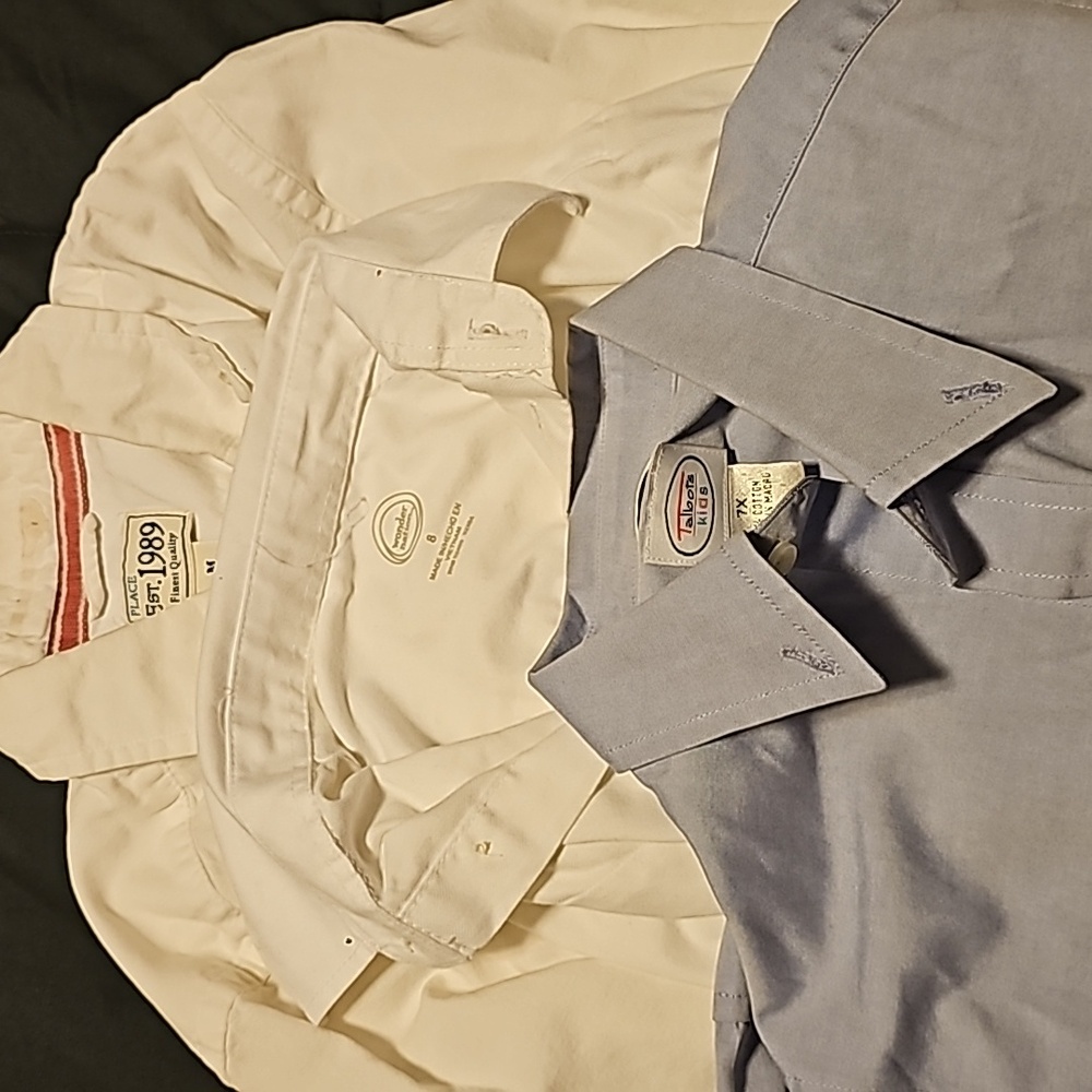 Three long sleeved shirts